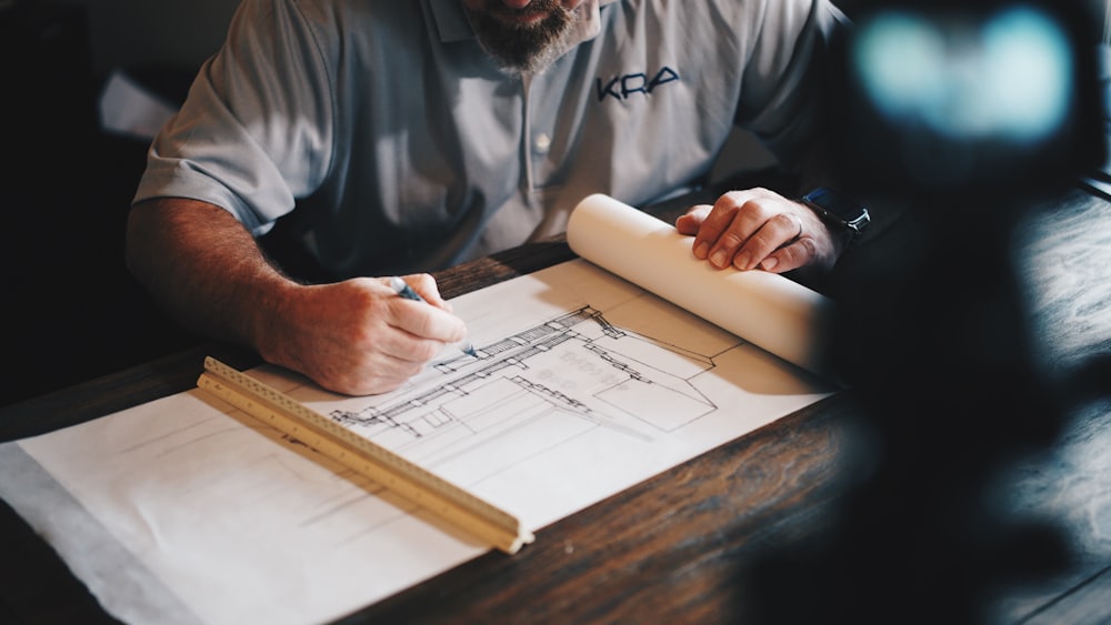 Architectural blueprints and planning documents
